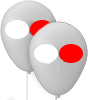 Luftballon PASTELL Ø 27 cm 2/2-farbig (Weiß & HKS oder Pantone) zweiseitig bedruckt