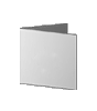 Speisekarte, gefalzt auf Quadrat 21,0 cm x 21,0 cm, 4-seiter