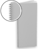 Speisekarte mit Metall-Spiralbindung, Endformat 10,5 cm x 29,7 cm, 12-seitig