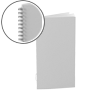 Speisekarte mit Metall-Spiralbindung, Endformat 14,0 cm x 29,7 cm, 12-seitig