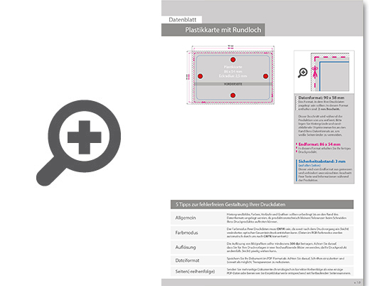 Product Bild plastikkarte_mit_beidseitigem_partiellem_uv-lack_und_lochung_1_0-farbig_bedruckt_auf_wei__em_hintergrund