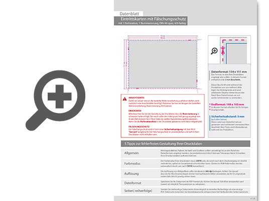 Product Bild eintrittskarte_mit_f__lschungsschutz_din_a6_quer__mit_perforierung_und_1x_nummeriert_(4_0_einseitig_bedruckt)