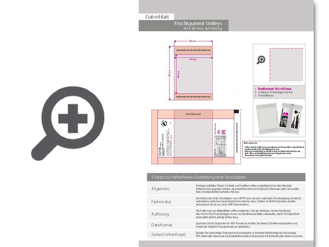 Product Bild fruchtgummi-t__tchen_10g_(form__smiley)__4_0_farbig_einseitig_bedruckt